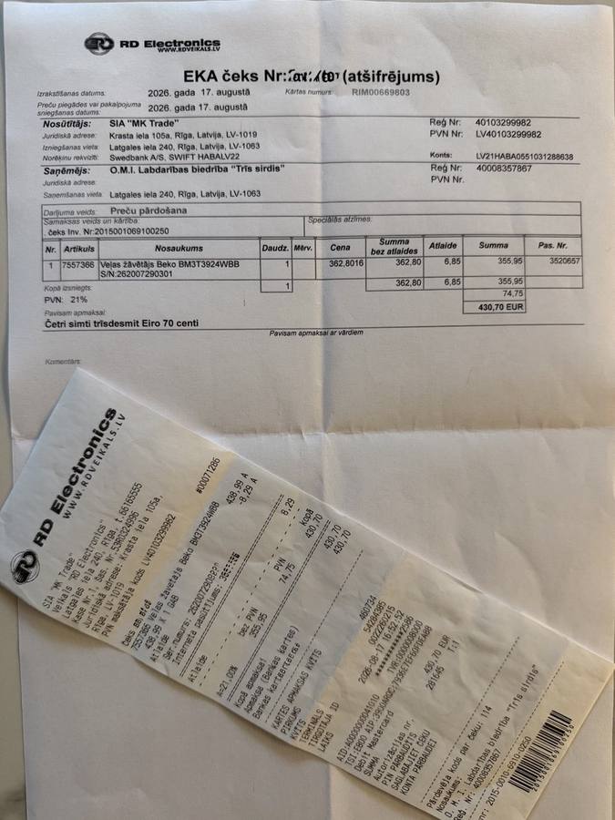 Projekts pabeigts